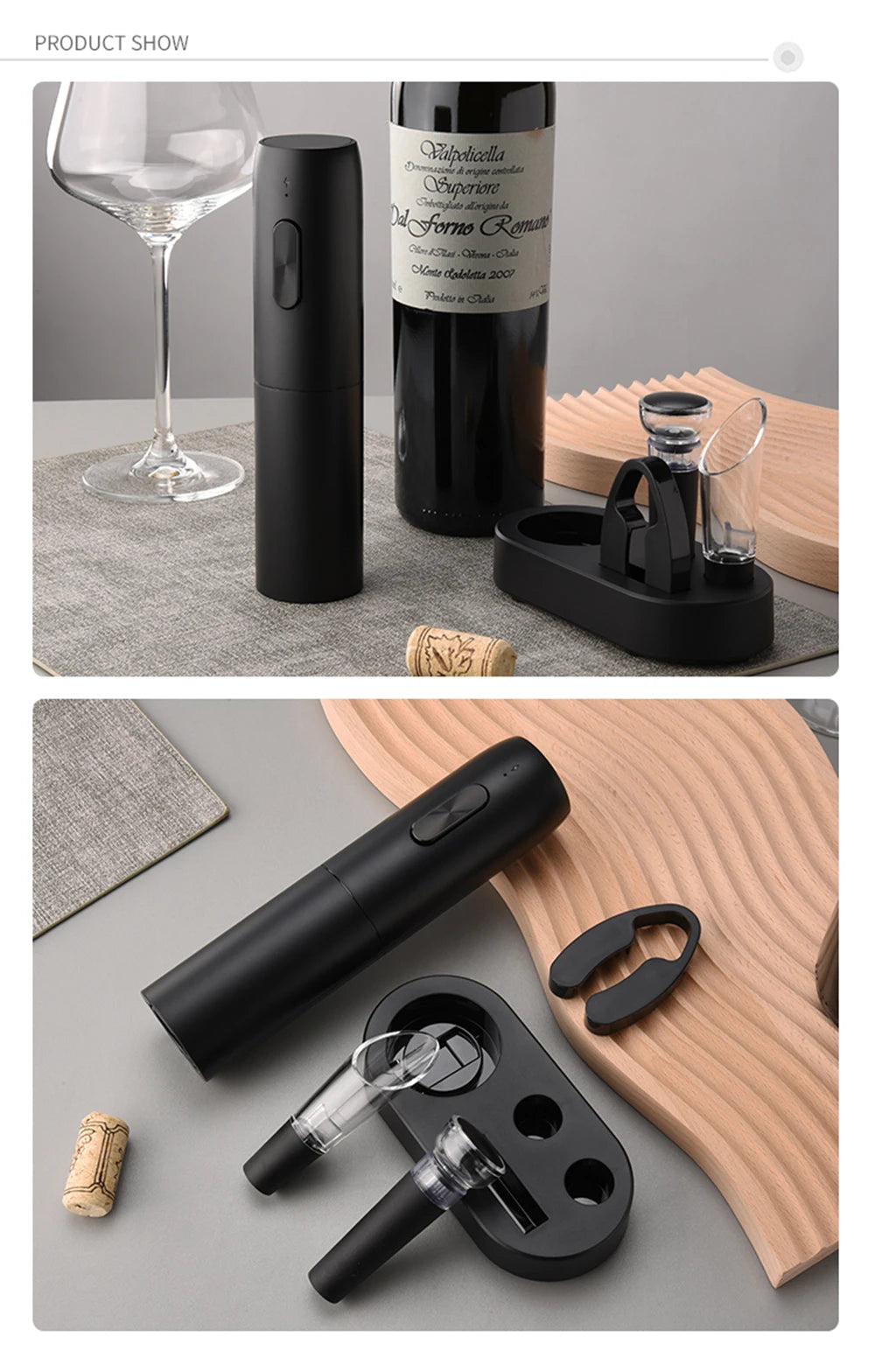 Cork Commander™"  Take charge of your wine ritual — effortlessly.